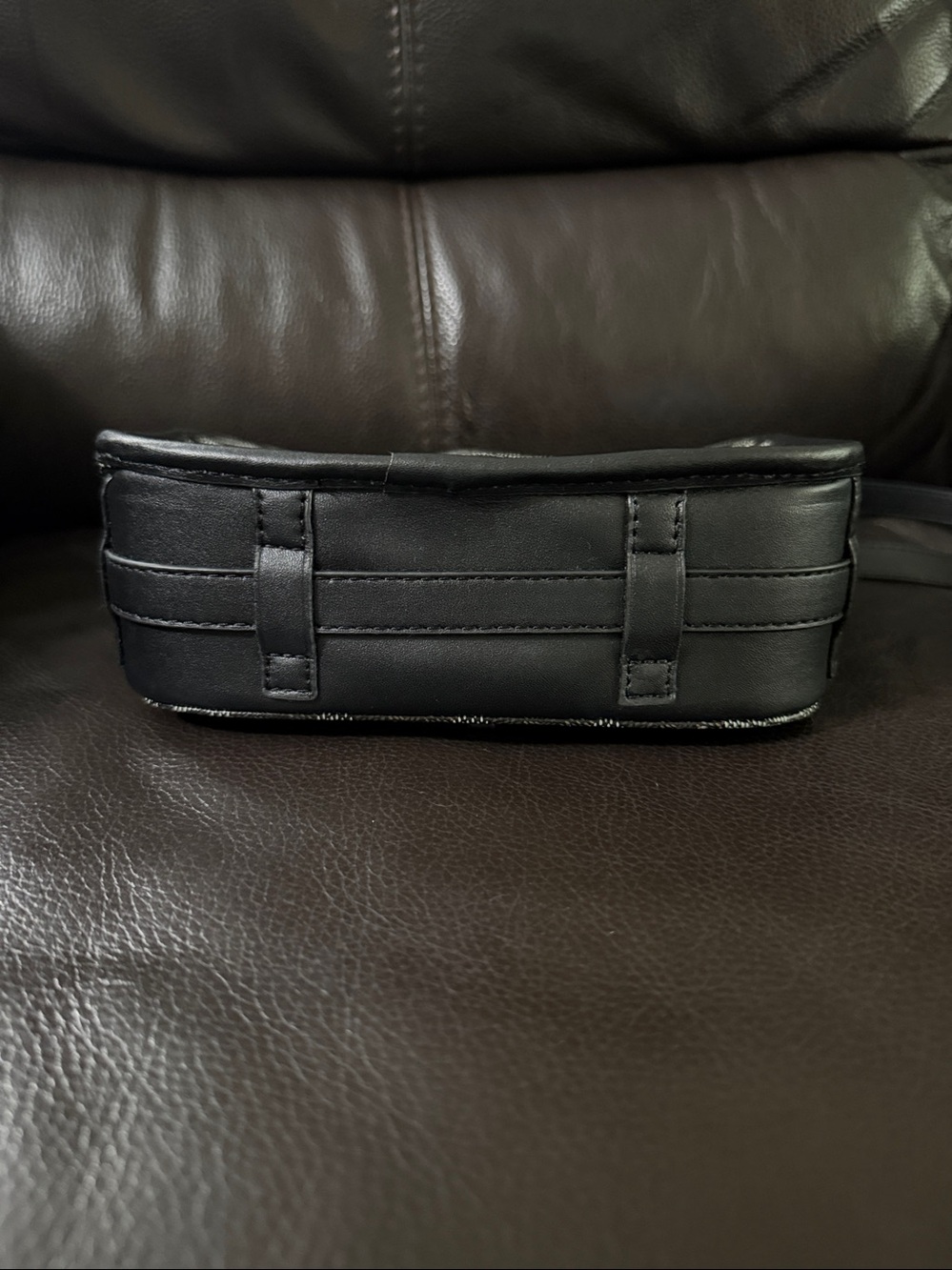 imitation goyard Crossbody Saddle Bag with Signature Pattern - Picture 5 of 11